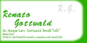 renato gottwald business card